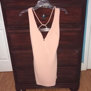 NUDE BODYCON DRESS